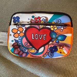 NIB Brighton Crossbody Belt Bag in Love Print.